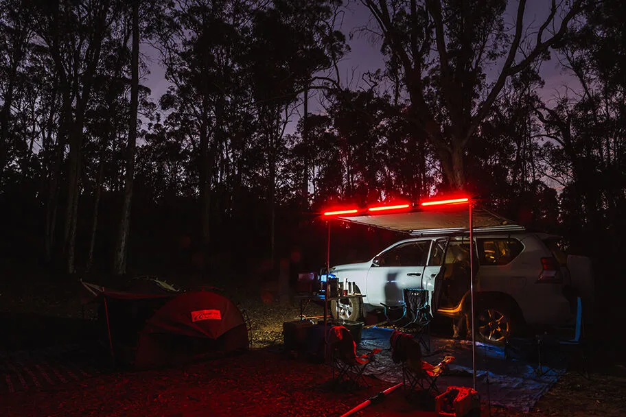 Outdoor Two-Color Camping Light: Red + White