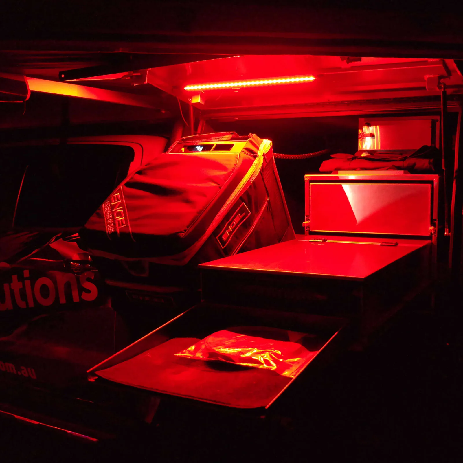 Outdoor Two-Color Camping Light: Red + White