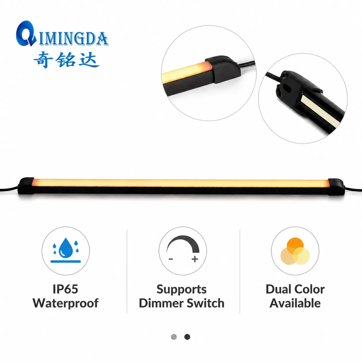 房车与露营车遮阳篷LED灯套件，含控制器、延长线、固定夹及电源适配器