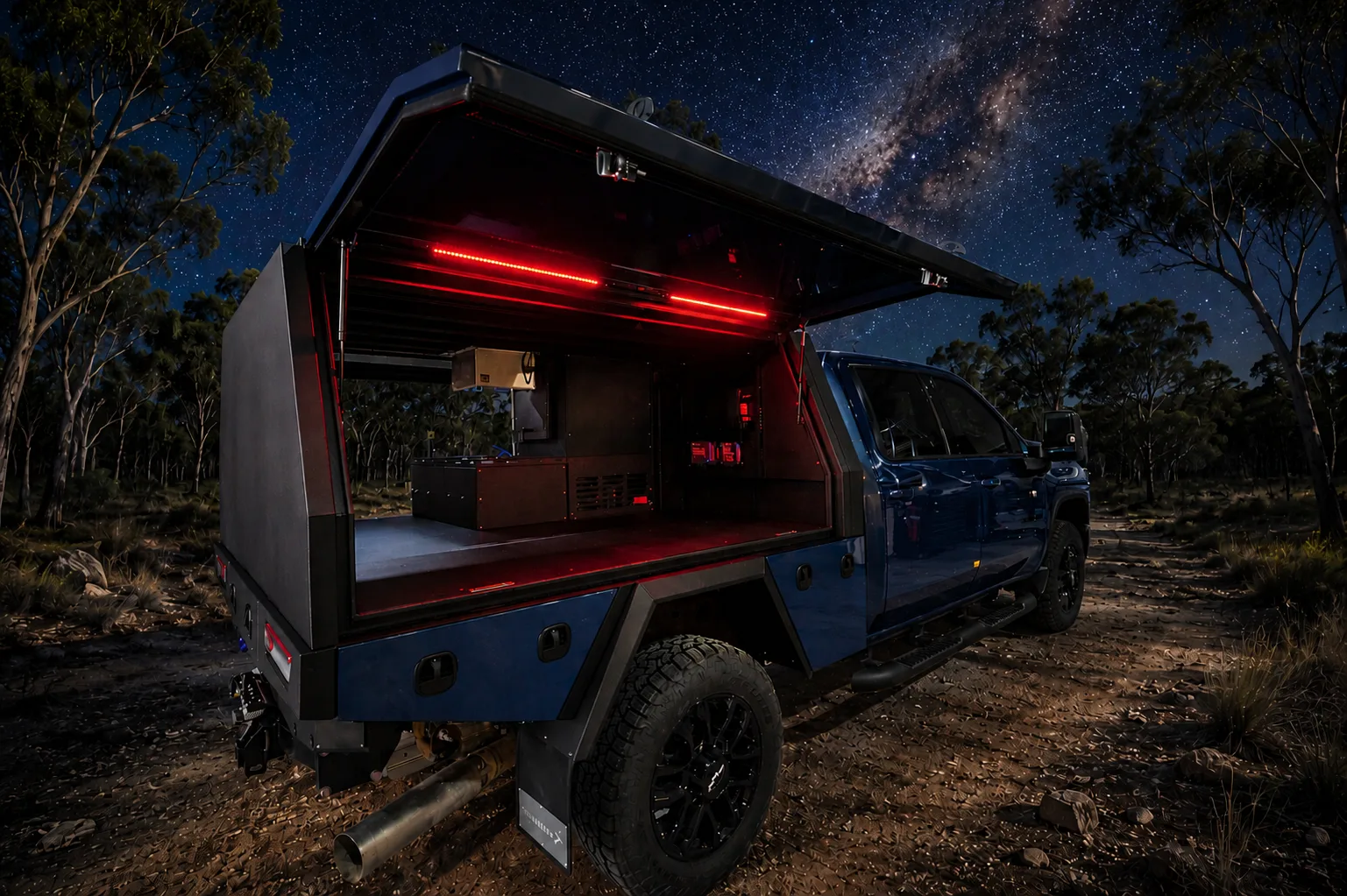 Outdoor Two-Color Camping Light: Red + White
