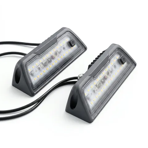 45‑Degree RV Awning LED Light with Built‑in Switch | Wall‑Mount Caravan Motorhome Exterior Porch Utility Lamp