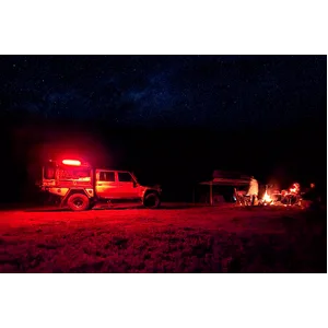 Outdoor Two-Color Camping Light: Red + White