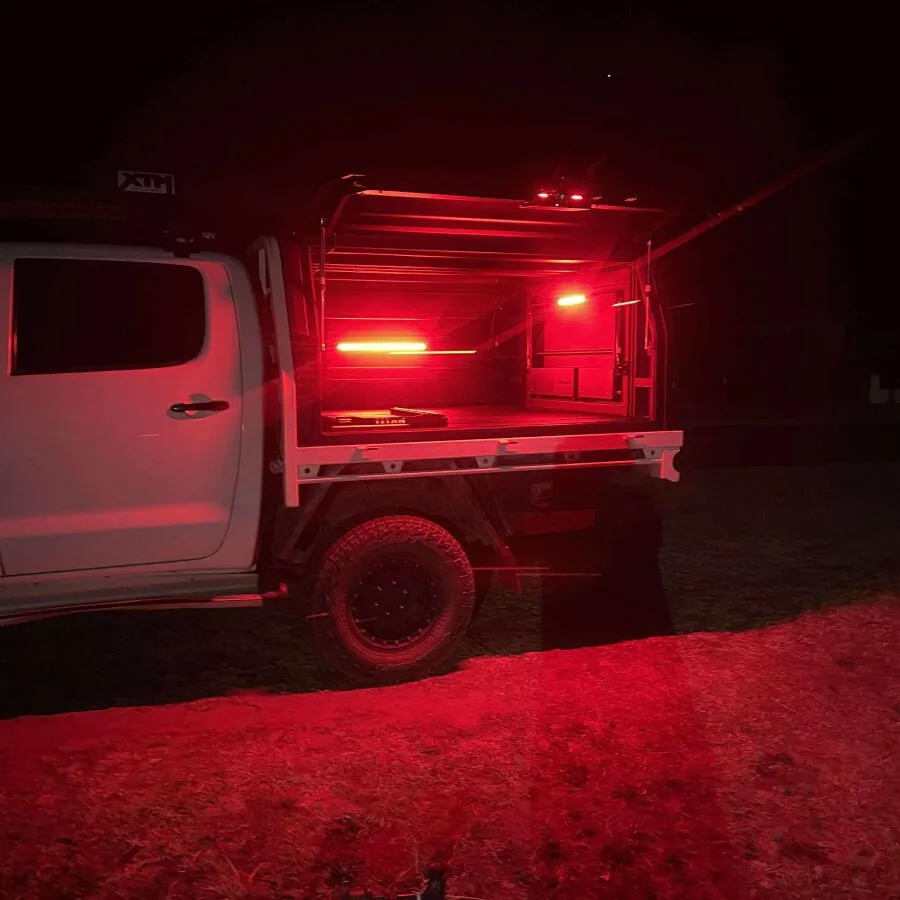 Outdoor Two-Color Camping Light: Red + White