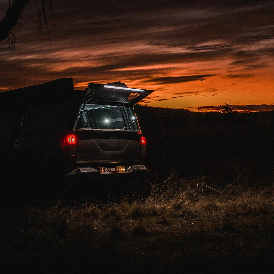 Outdoor Two-Color Camping Light: Red + White