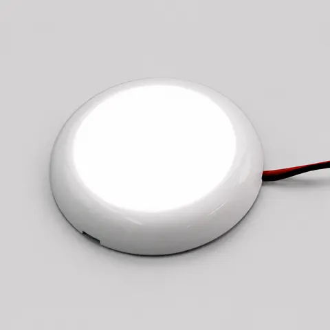 12V 房车内饰LED吸顶灯，76mm圆形车顶灯，IP67级防水，SMD2835，支持自定义颜色及OEM标志