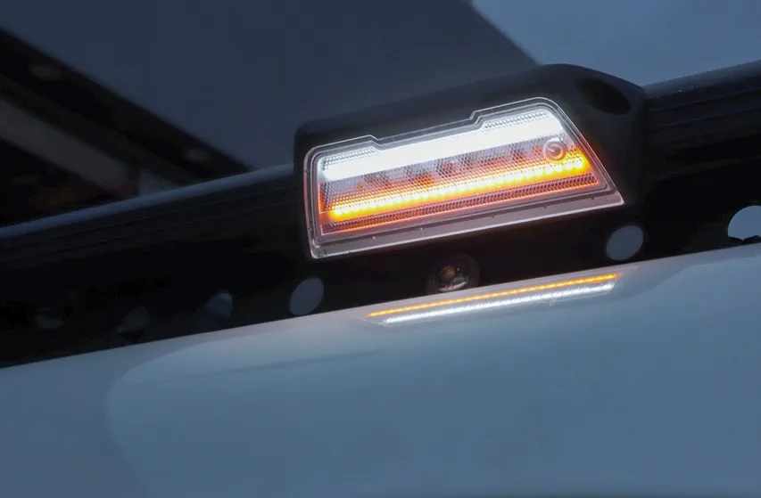 10V-30V 45 Angled LED Light White + Amber, IP67 45° Touch Dimmer Aluminum，Extreme Environment Off-road/Caravan